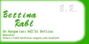 bettina rabl business card